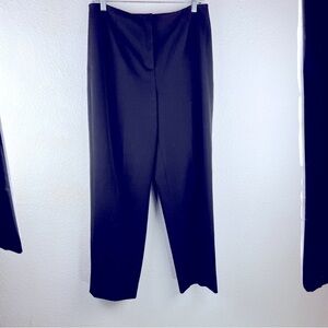 TALBOTS Dress Pants w/no waistband. Hook & Zipper front. Size 10. Black Straight